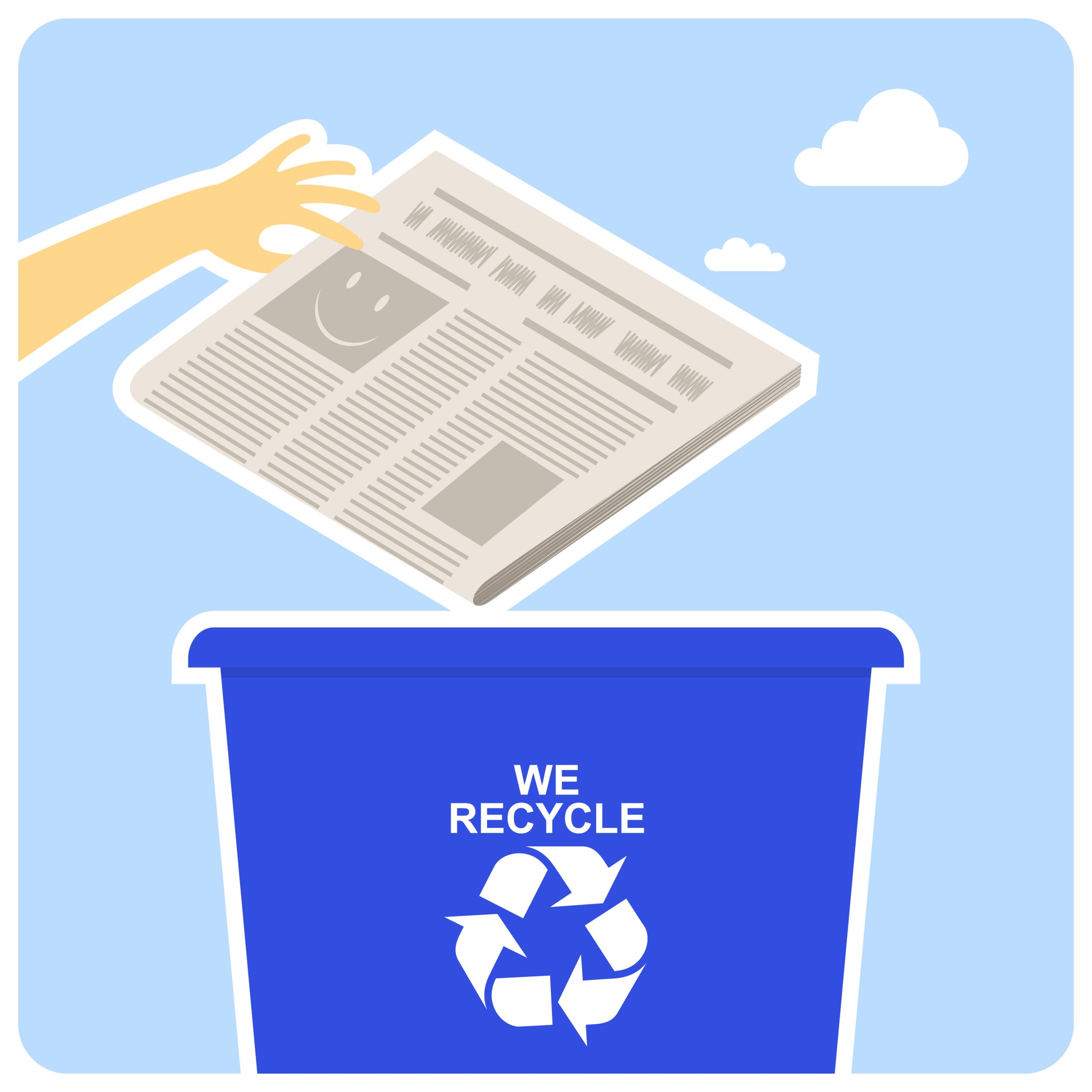 Newspaper recycling